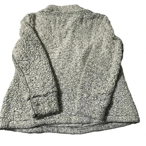 Original Weatherproof Vintage women's size large grey pullover sherpa - Picture 2 of 5